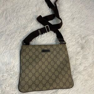 Gucci Brown Monogram Men's Bag